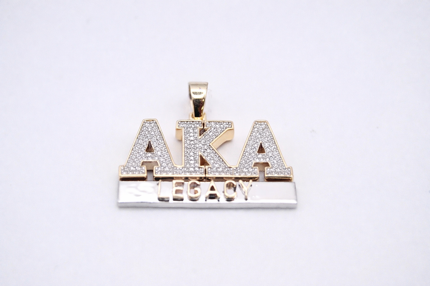 D9 AKA Diamond Pendant in Yellow/White Gold (Alpha Kappa Alpha Sorority, Inc.)