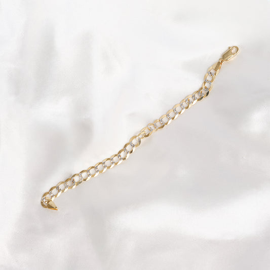 Diamond Cut Cuban Link Chain in 14KT Yellow Gold