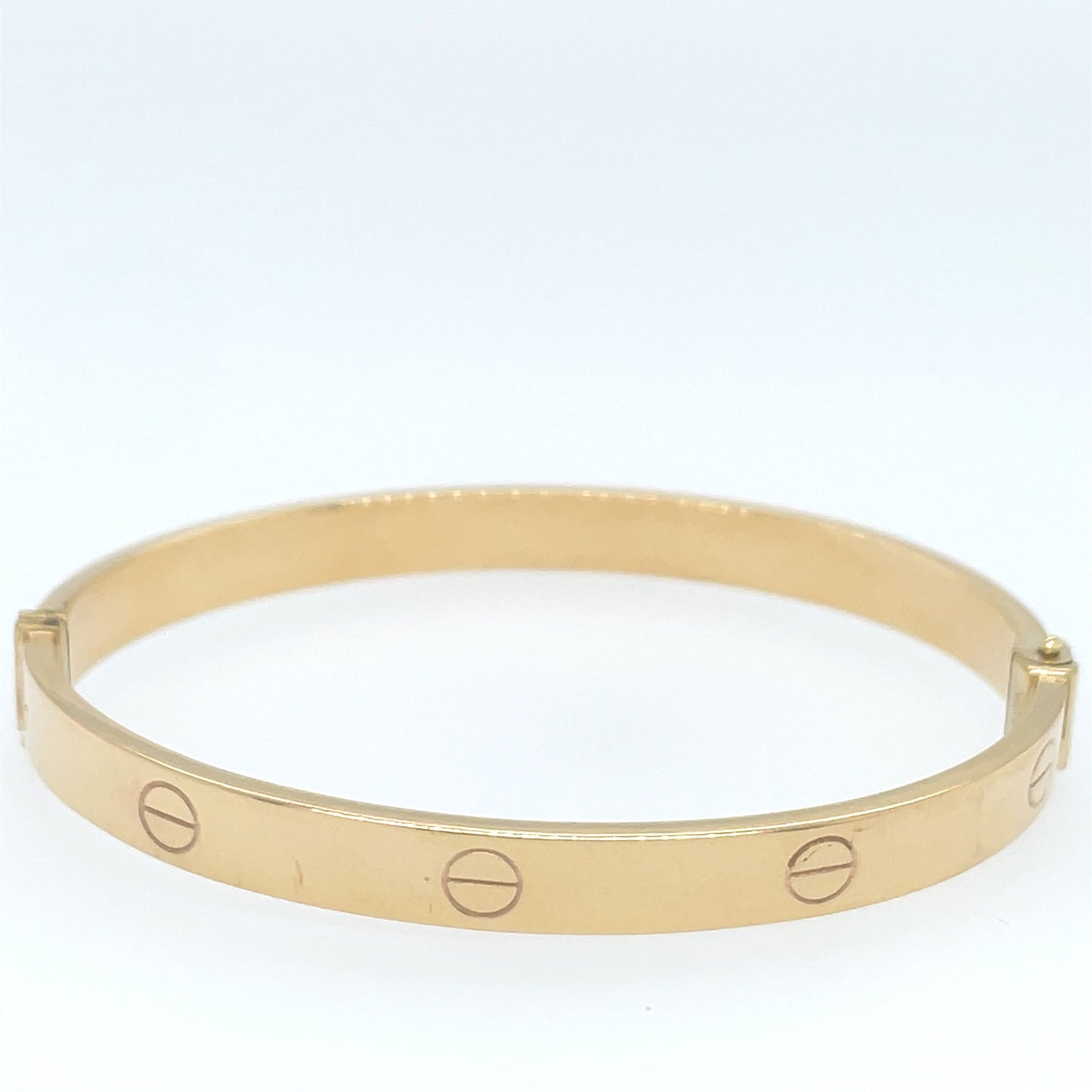 Yellow Gold Love-Inspired Bracelet with Fashionable Accents