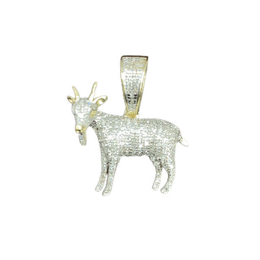 Diamond Goat Pendant - 0.34 Carats in 10KT Yellow Gold