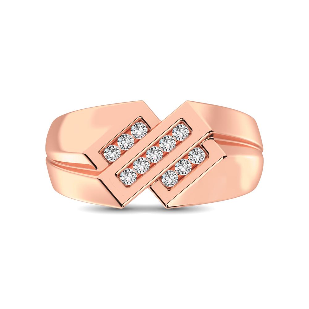 Men's Diamond Wedding Band - Available in 0.25 or 0.50 Carats in 10KT Gold