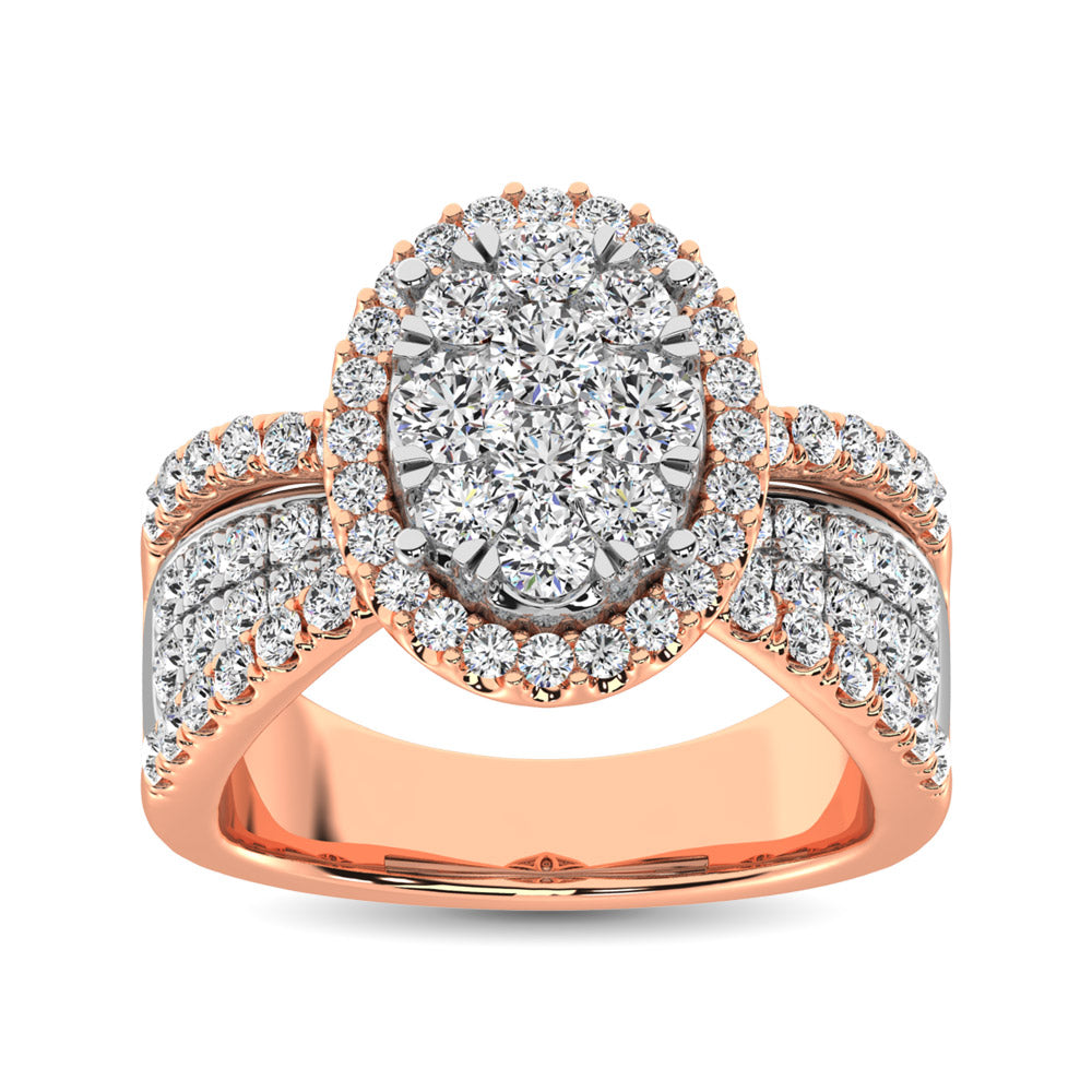 Diamond Engagement Ring 1.00 Carats 14KT Gold