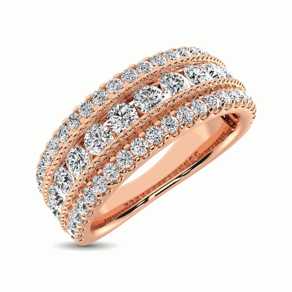 Diamond Anniversary Band in 14K Gold - 1.35 Carats Round Cut