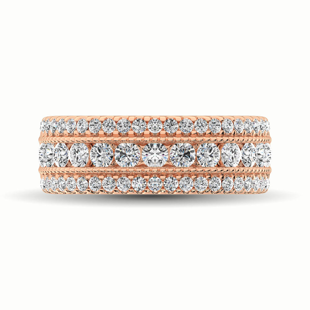 Diamond Anniversary Band in 14K Gold - 1.35 Carats Round Cut