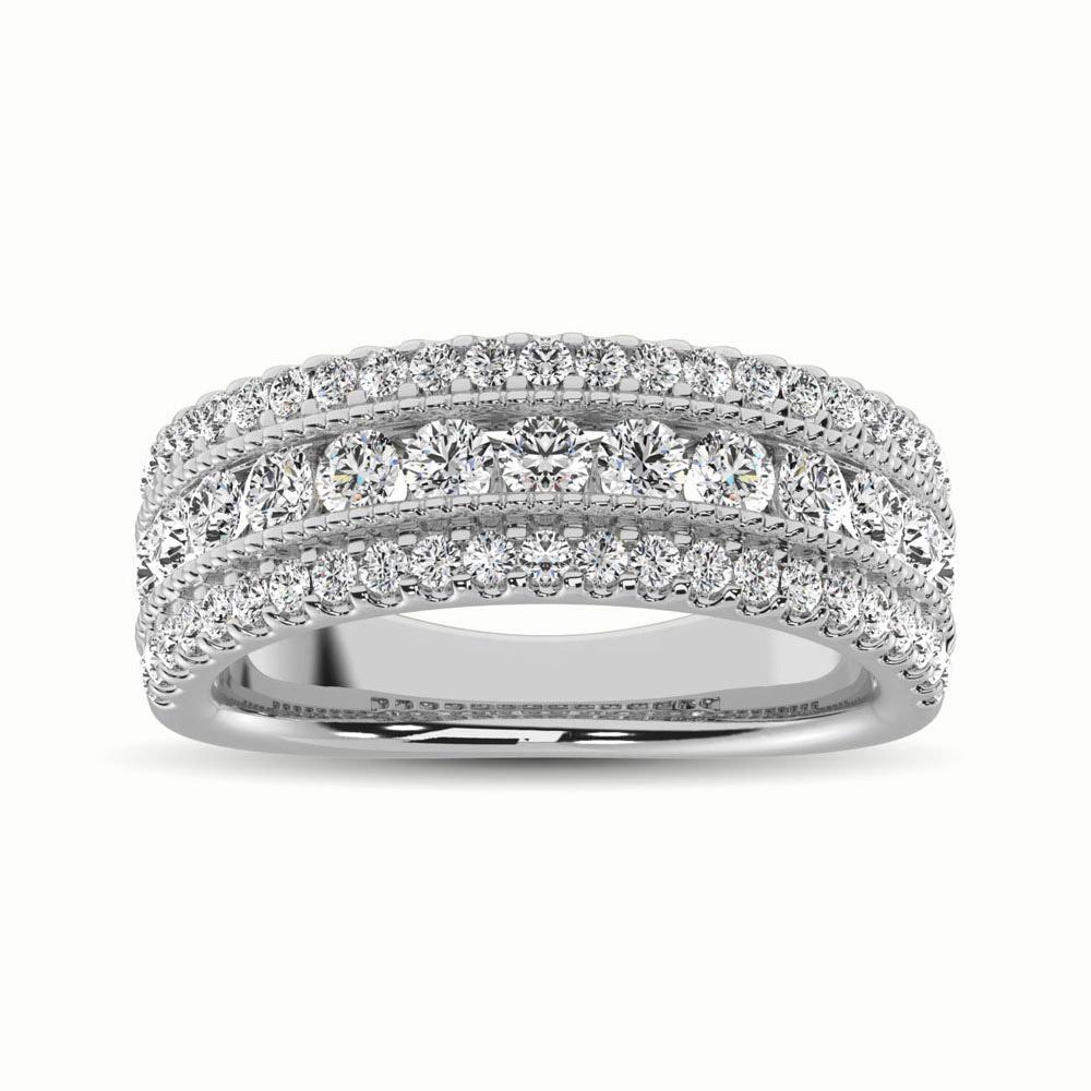 Diamond Anniversary Band in 14K Gold - 1.35 Carats Round Cut
