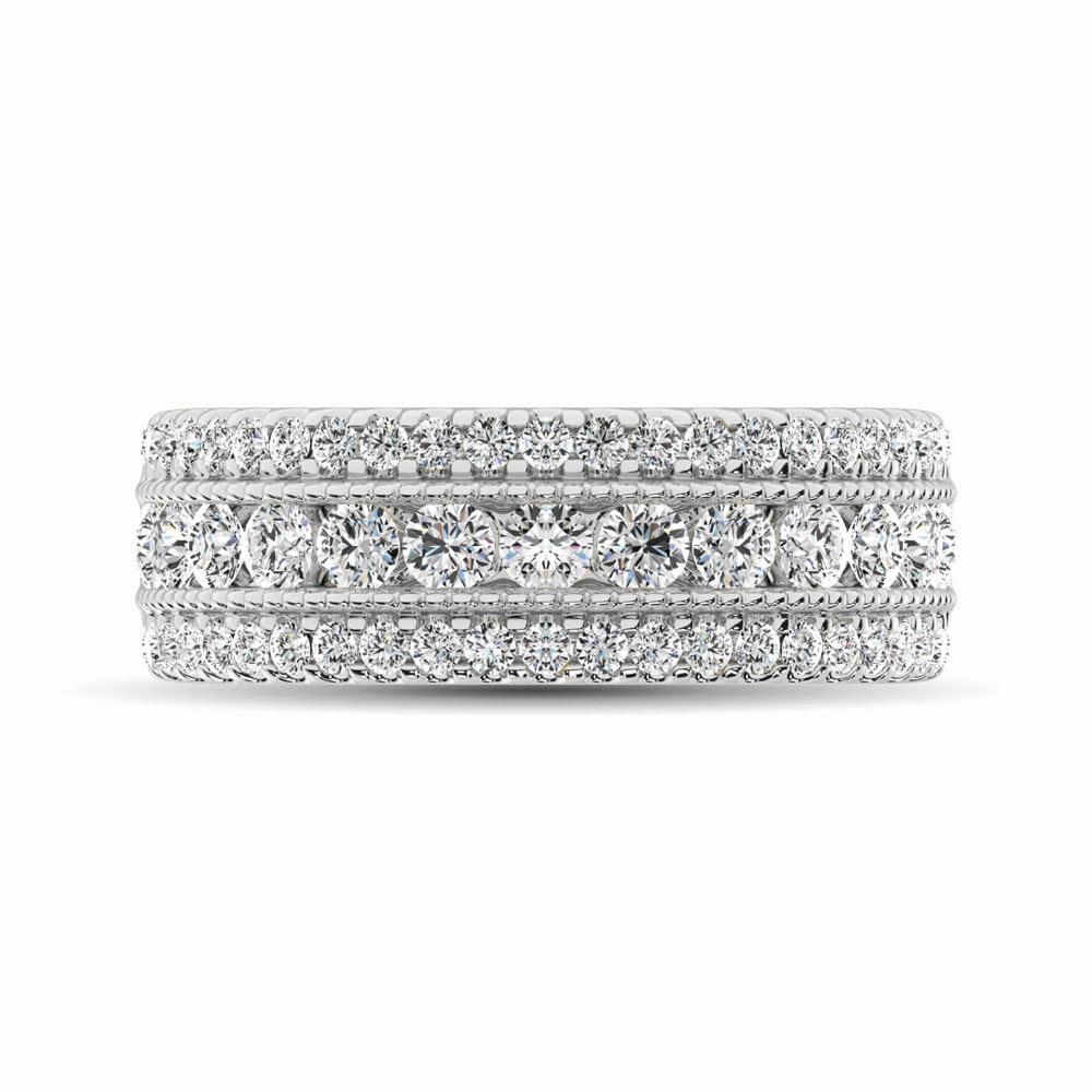 Diamond Anniversary Band in 14K Gold - 1.35 Carats Round Cut