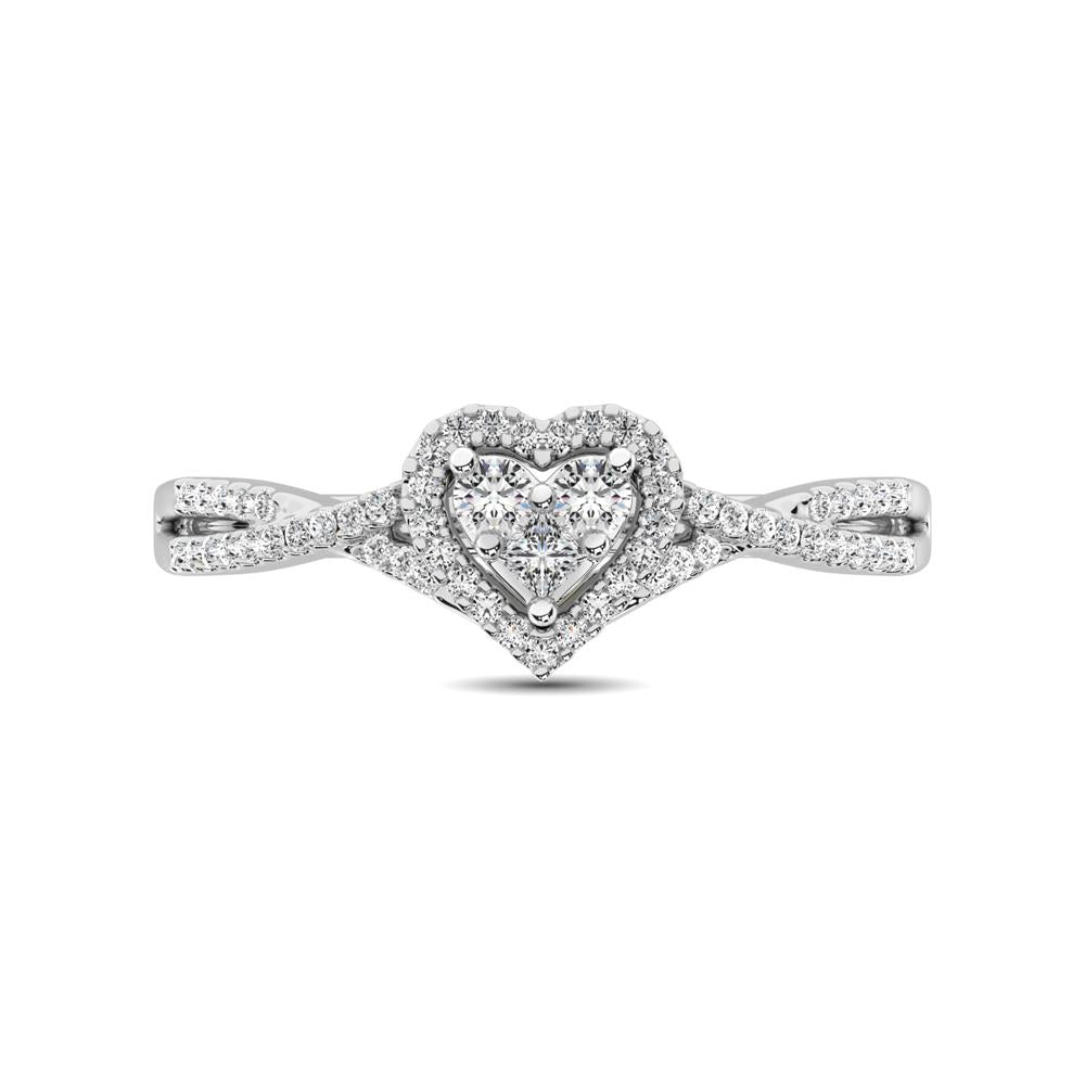 Heart Cut Diamond Ring - 0.25 Carat in 10KT Gold