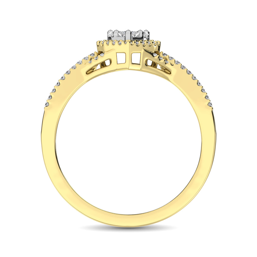 Heart Cut Diamond Ring - 0.25 Carat in 10KT Gold