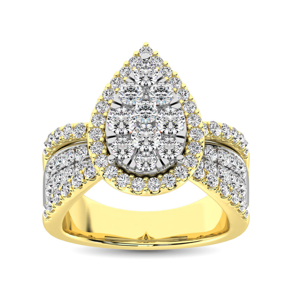 Diamond Engagement Ring 1.00 Carats 14KT Gold