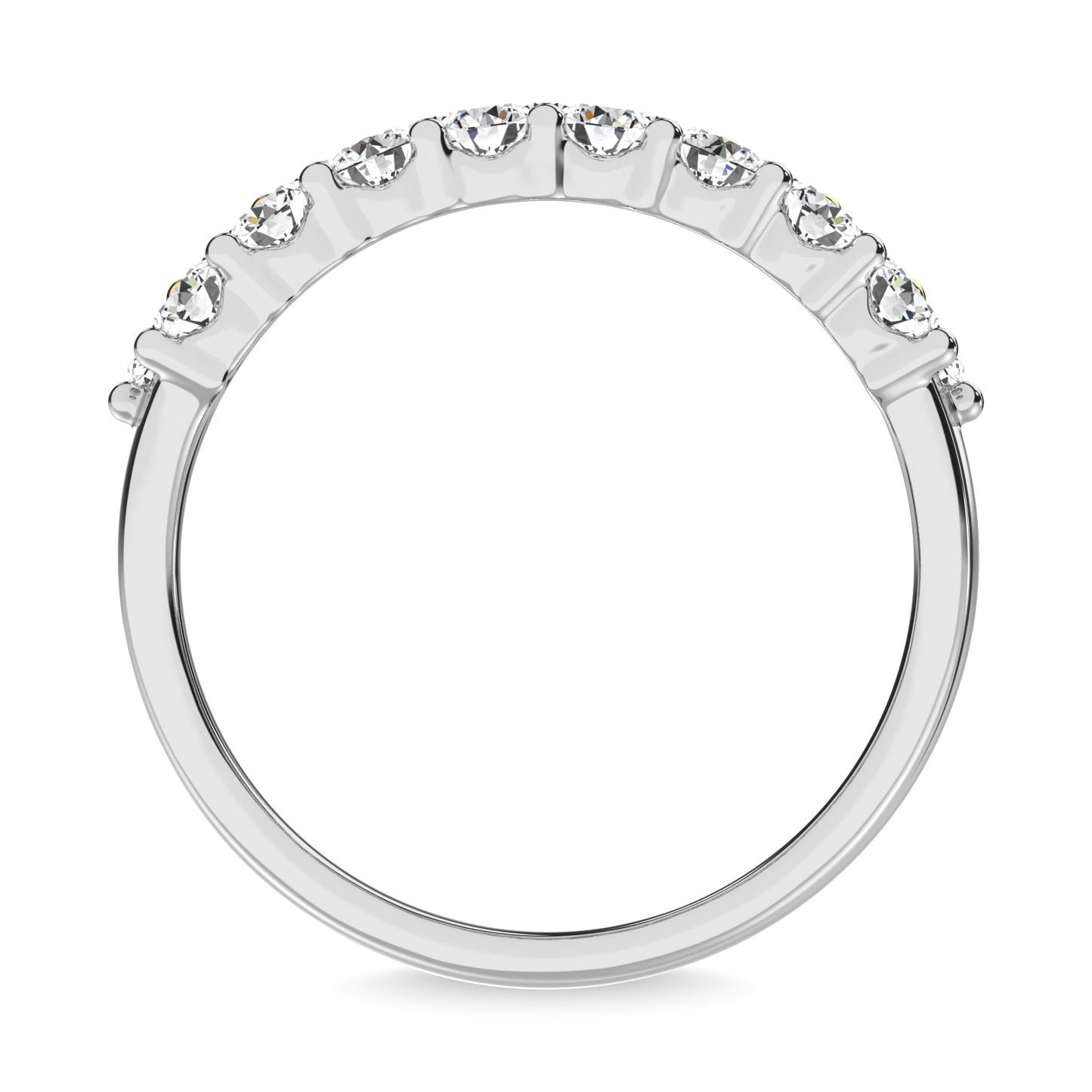 Multiple Row Diamond Thumb Ring in 14K White Gold - 0.25 to 1.00 Carats
