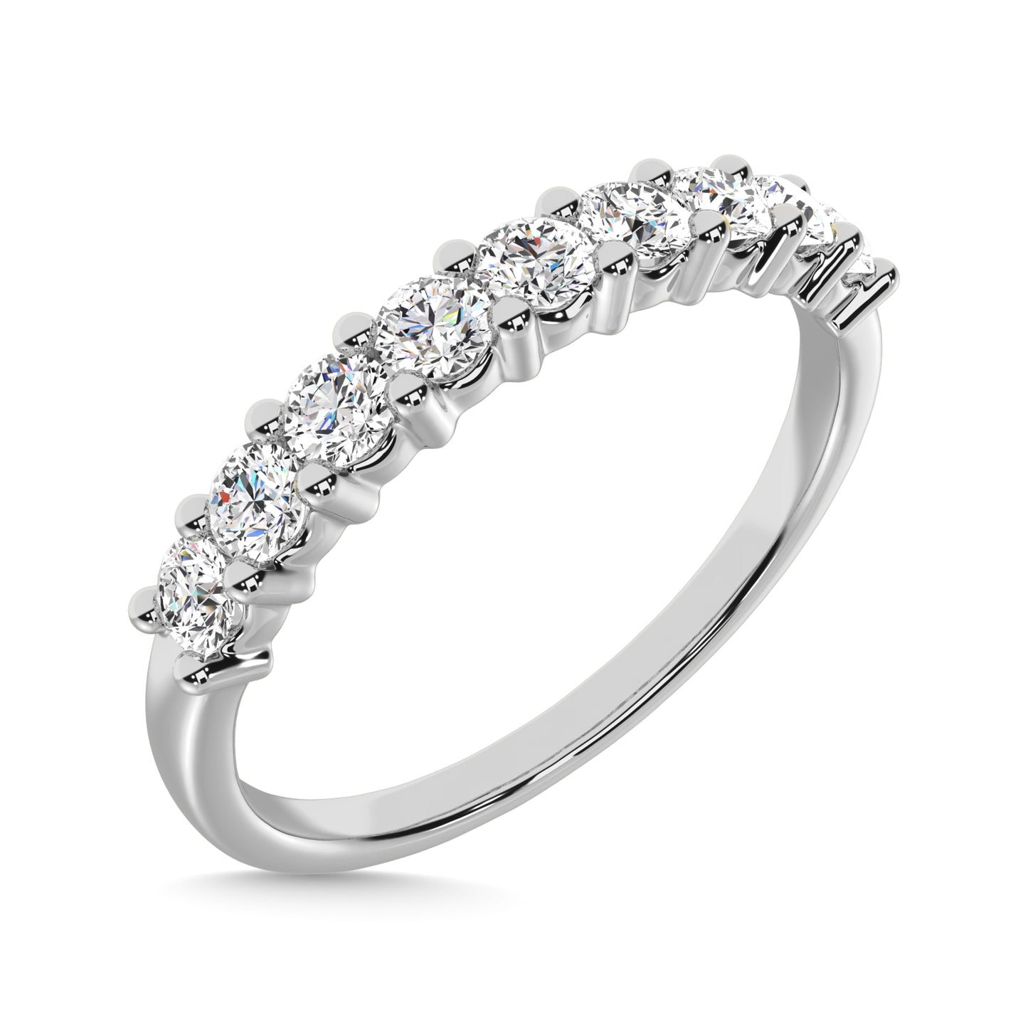 Multiple Row Diamond Thumb Ring in 14K White Gold - 0.25 to 1.00 Carats