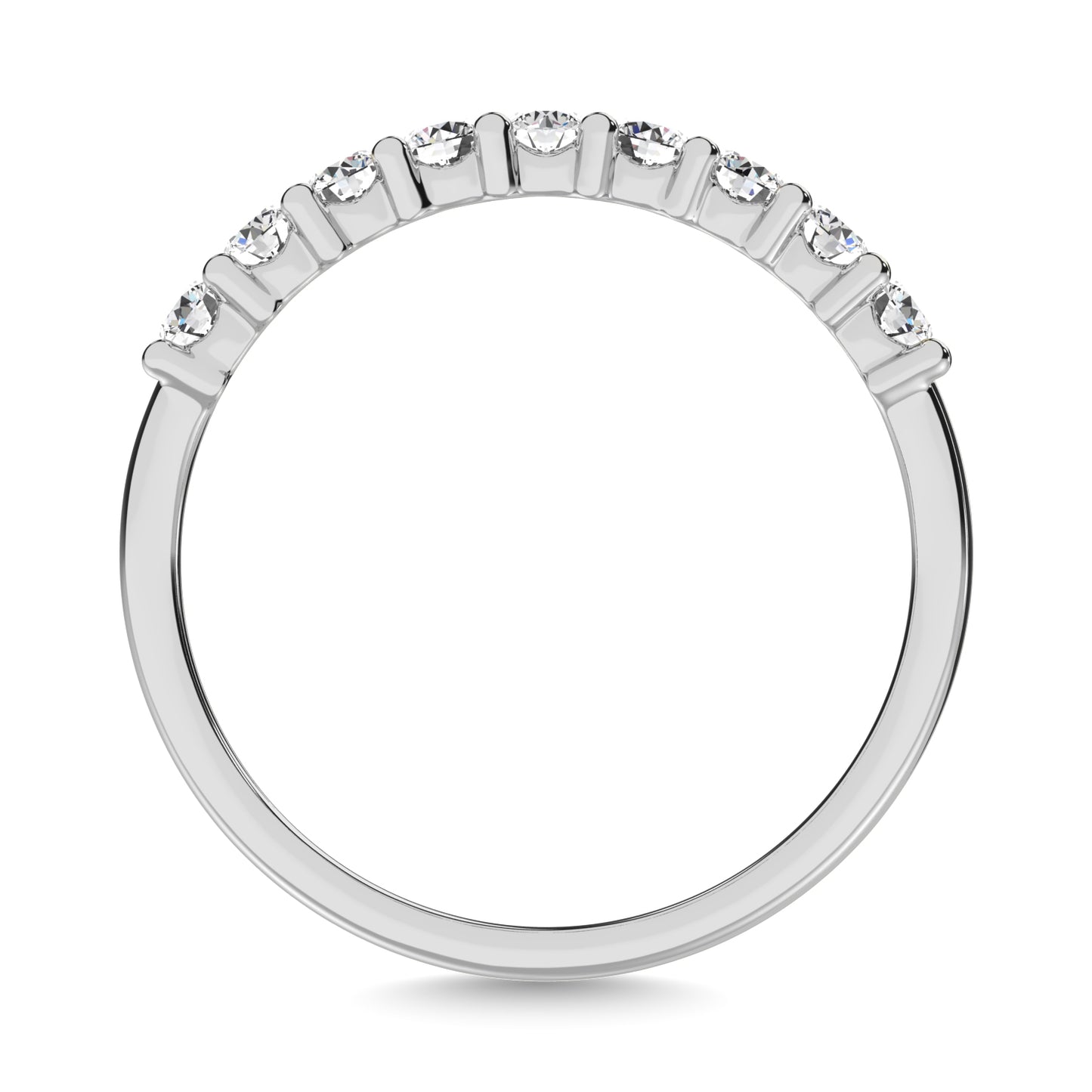 Multiple Row Diamond Thumb Ring in 14K White Gold - 0.25 to 1.00 Carats