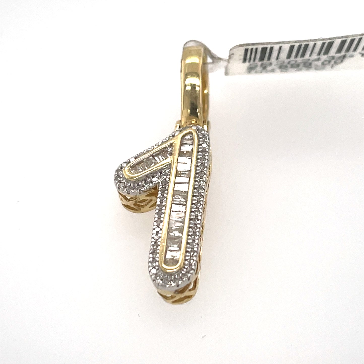 Diamond Initial Pendant in Yellow Gold - 0.24 CTW