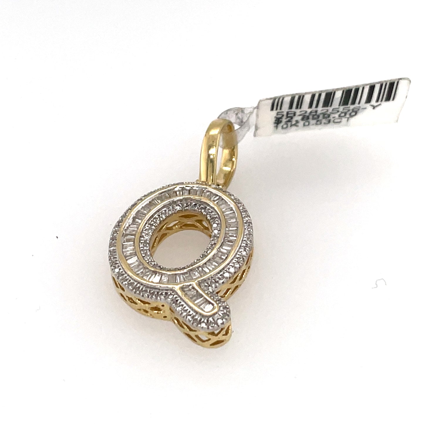 Diamond Initial Pendant in Yellow Gold - 0.24 CTW