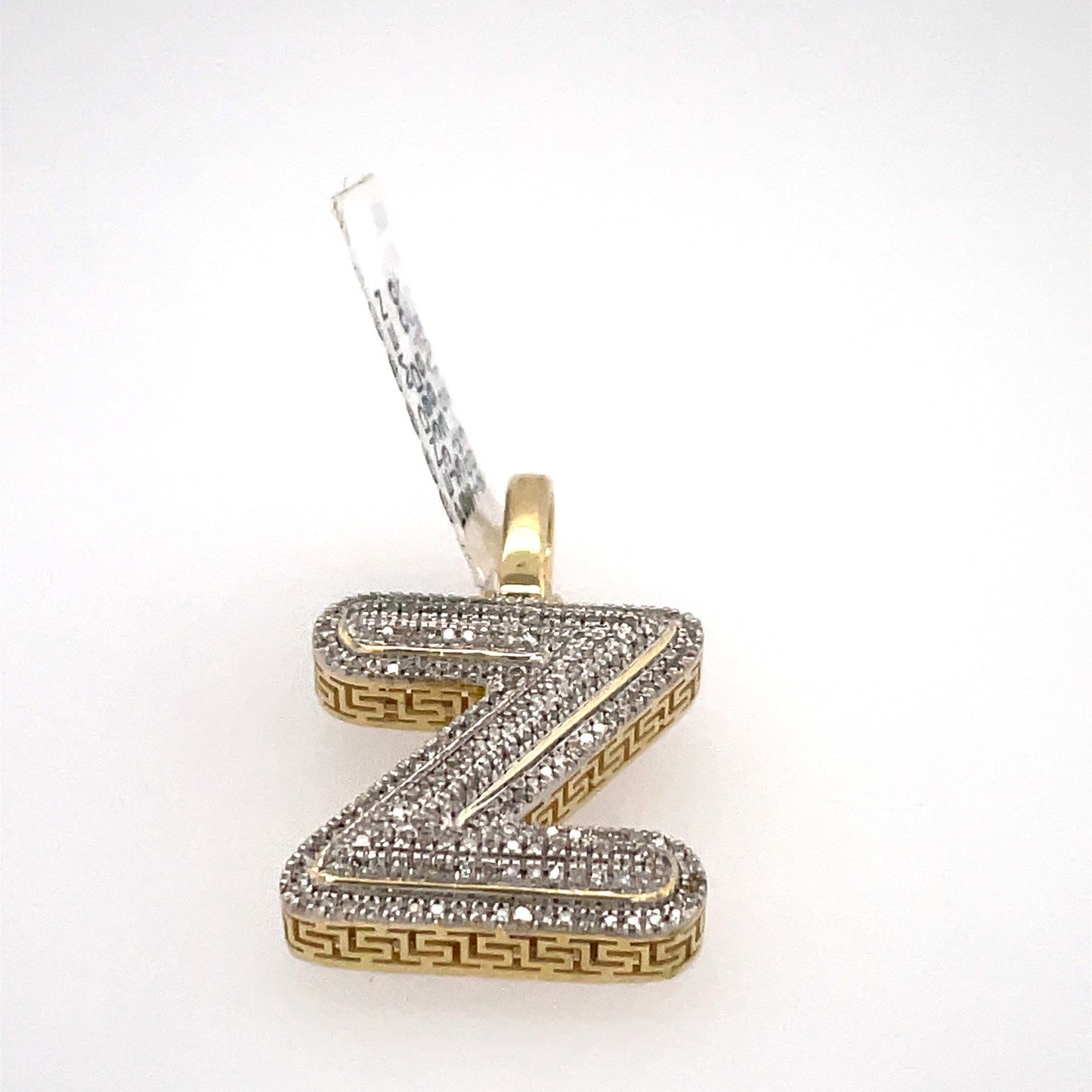 Diamond Initial Pendant in Yellow Gold - 0.24 CTW