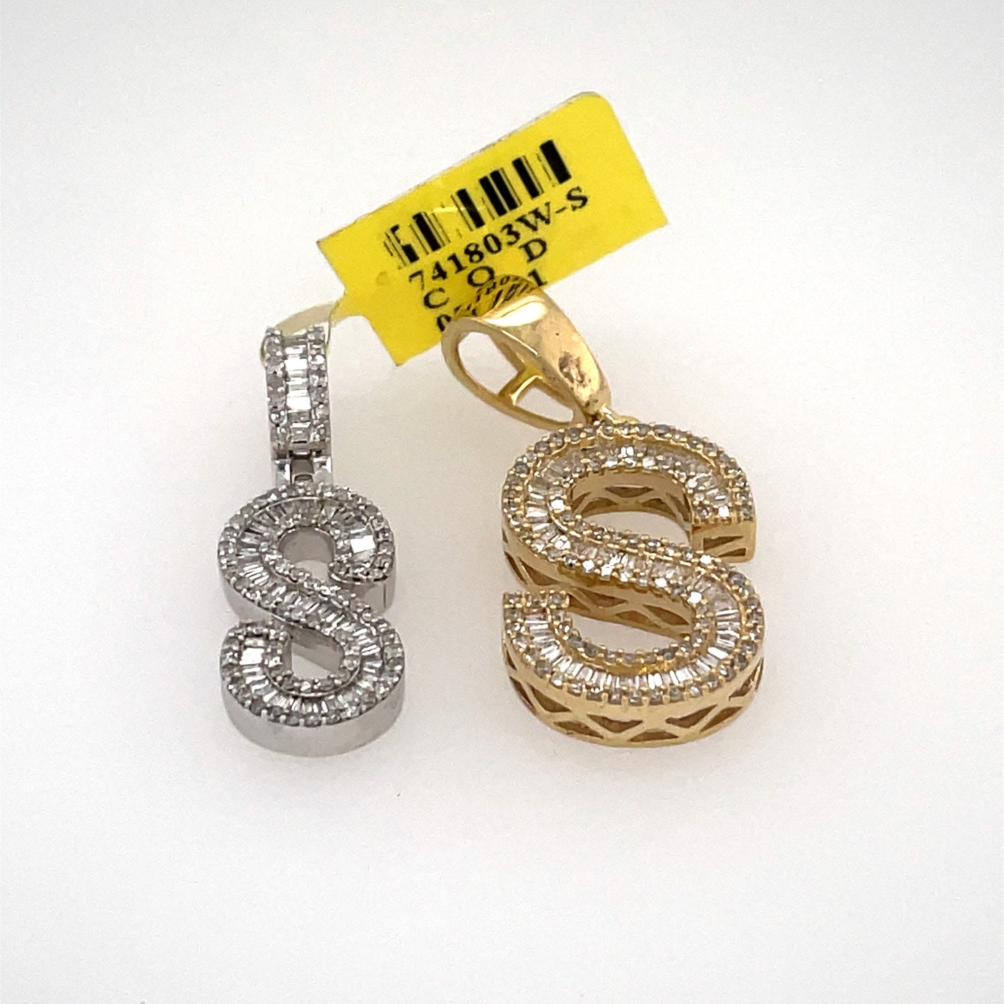 Diamond Initial Pendant in Yellow Gold - 0.24 CTW