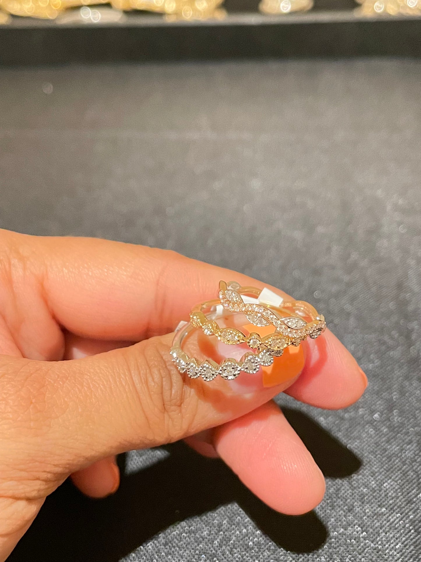 Customizable Diamond Stackable Rings in 14KT Gold - 0.10 to 3.90 CTW