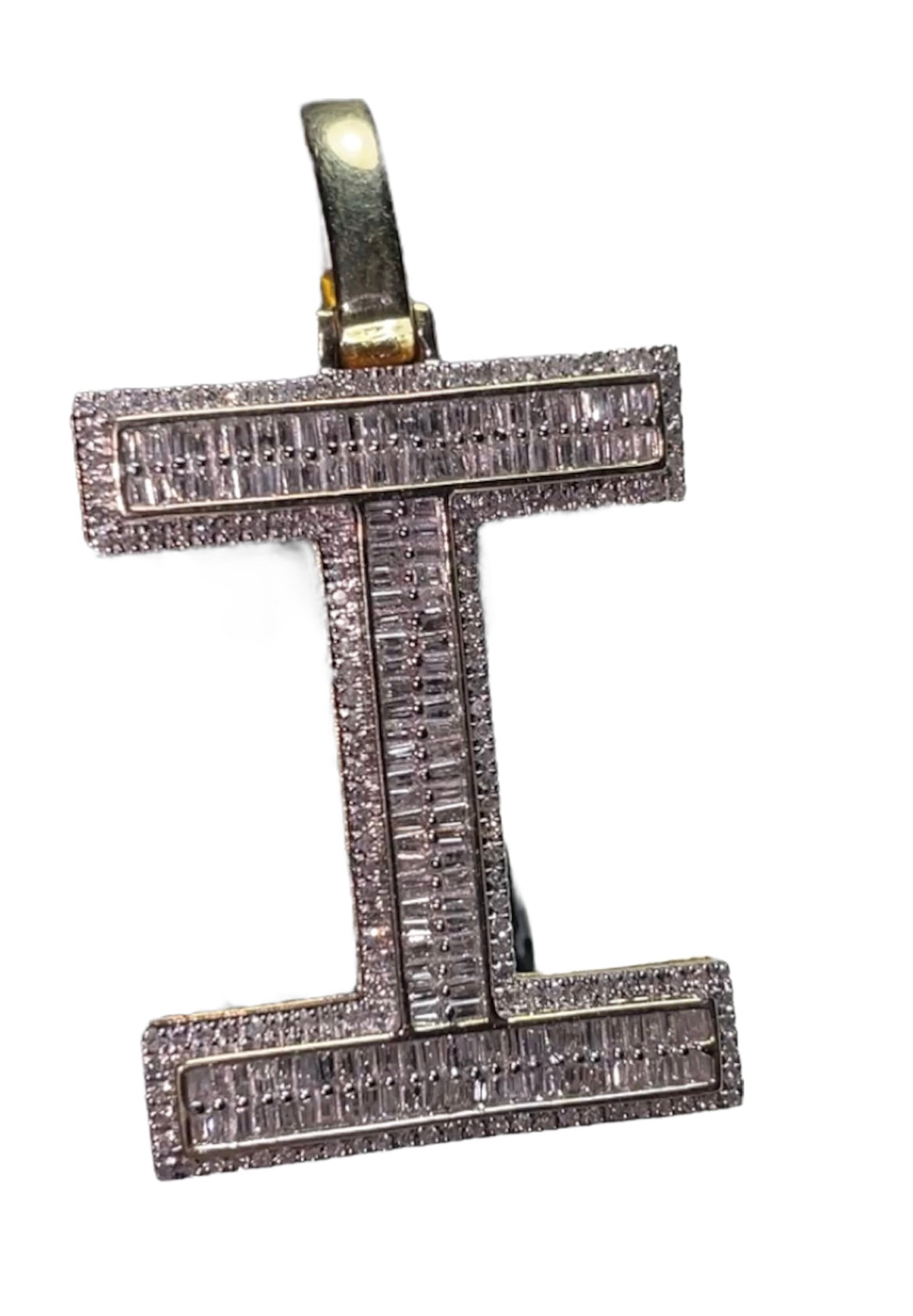 Diamond Initial Pendant in Yellow Gold - 0.24 CTW