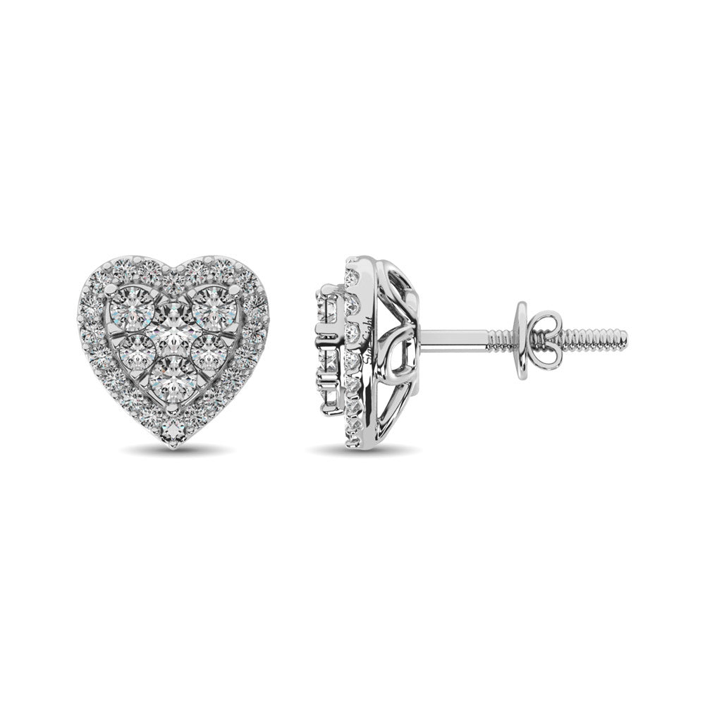 Diamond Stud Earrings - 0.75 Carats in 14KT Gold, Try at Home