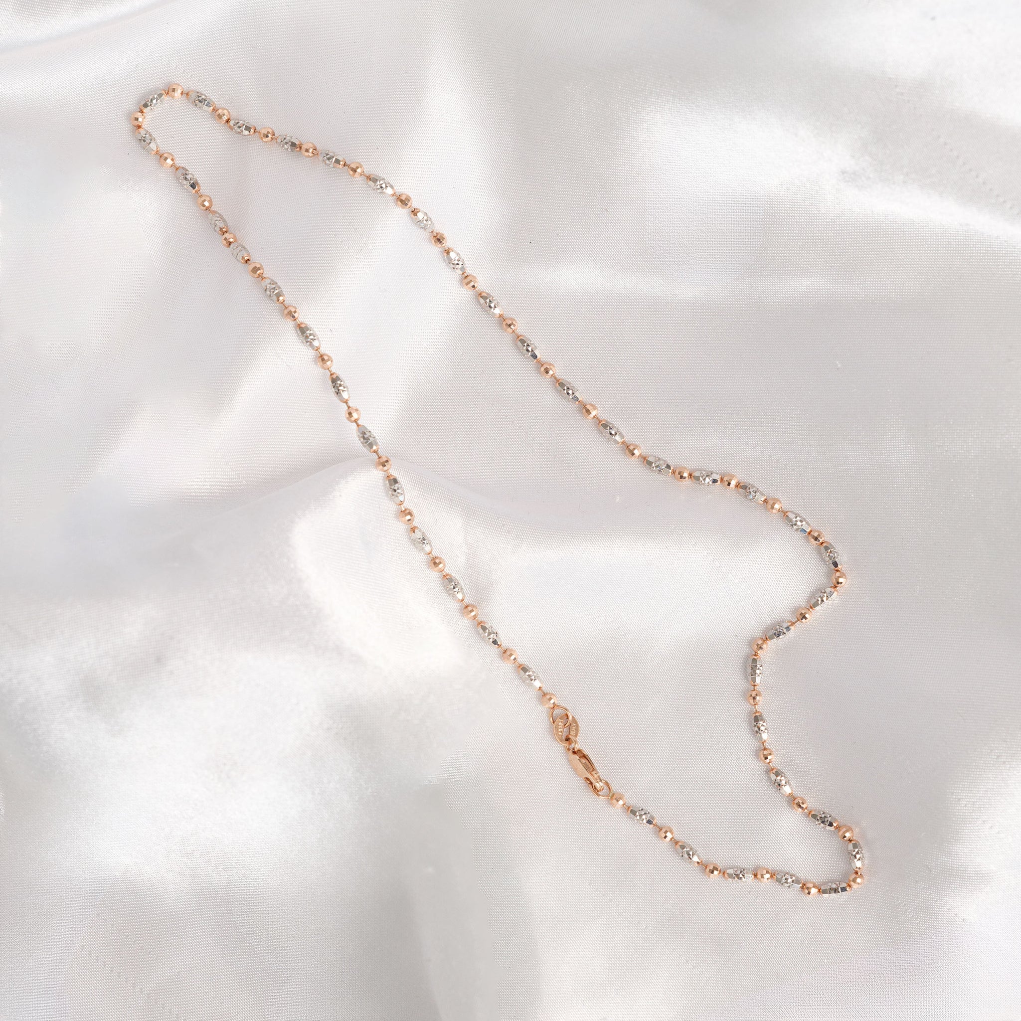 Diamond Cut 2-Tone Chain 14KT