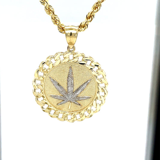 Round Medallion Pendant in 10KT Yellow Gold - Multiple Designs