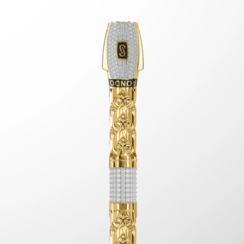 Gold and Swarovski Crystals