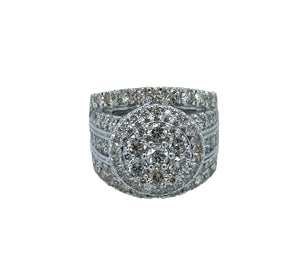 Diamond Round Shape Engagement Ring 4.00 Carats 10KT White Gold