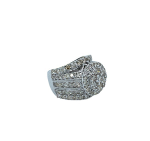 Diamond Round Shape Engagement Ring 4.00 Carats 10KT White Gold