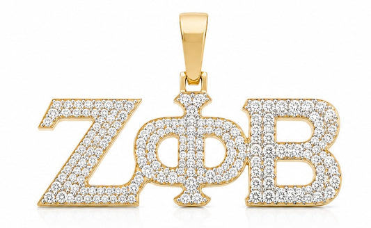 D9 ΖΦΒ Diamond Pendant in Yellow/White Gold