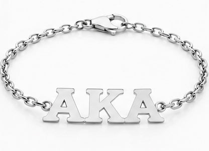 D9 AKA Bracelet in Yellow Gold (Alpha Kappa Alpha Sorority, Inc.)