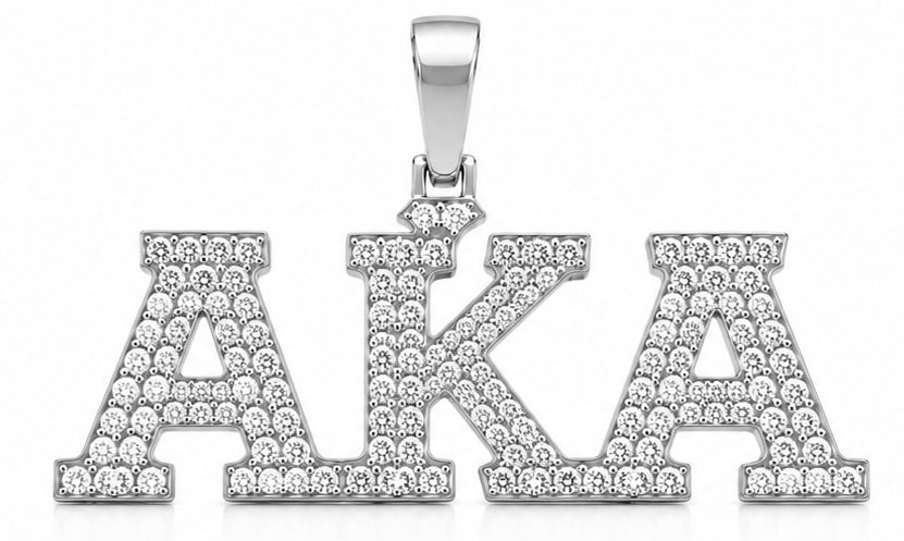 D9 AKA Diamond Pendant in Yellow/White Gold (Alpha Kappa Alpha Sorority, Inc.)