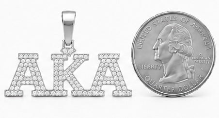 D9 AKA Diamond Pendant in Yellow/White Gold (Alpha Kappa Alpha Sorority, Inc.)