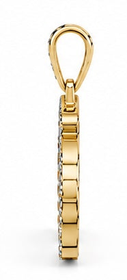 D9 ΔΣΘ Diamond Pendant in Yellow/White Gold (Delta Sigma Theta Sorority, Inc.) (Copy)