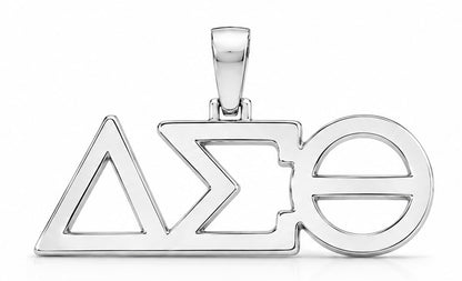 D9 ΔΣΘ Pendant in Yellow/White Gold (Delta Sigma Theta Sorority, Inc)