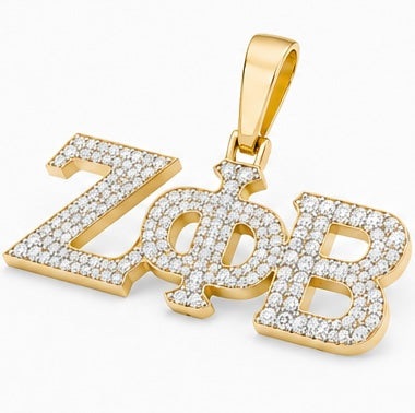 D9 ΖΦΒ Diamond Pendant in Yellow/White Gold