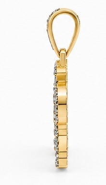 D9 ΖΦΒ Diamond Pendant in Yellow/White Gold