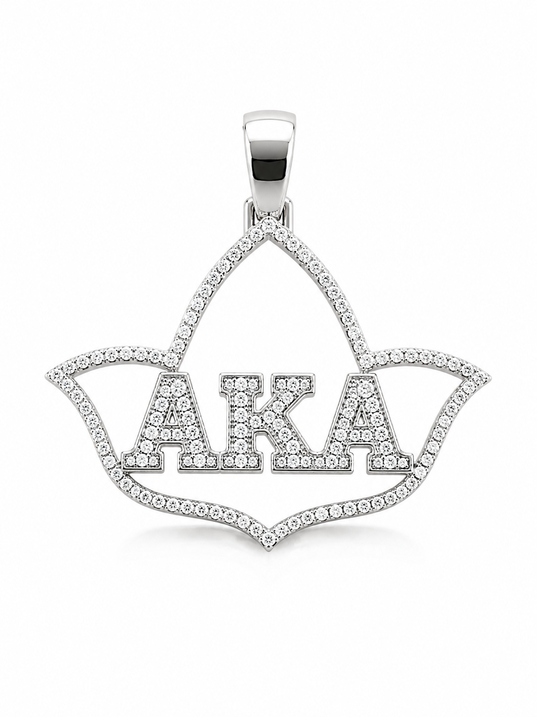 D9 AKA Ivy Leaf Diamond Pendant in Yellow/White Gold (Alpha Kappa Alpha Sorority, Inc.)