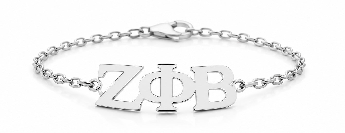 D9 ΖΦΒ Bracelet in Yellow Gold (Zeta Phi Beta Sorority, Inc)