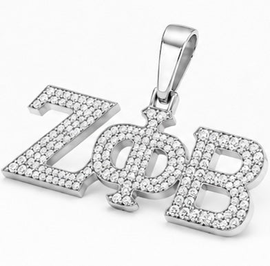 D9 ΖΦΒ Diamond Pendant in Yellow/White Gold (Zeta Phi Beta Sorority, Inc)