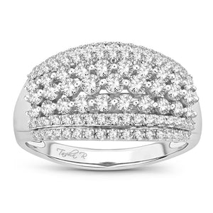 Diamond Cocktail Dome Ring Round Cut 2.00 Carats 14KT Gold
