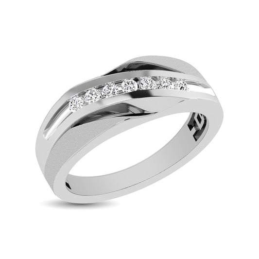 Men's Diamond Band - 0.50 Carats in 10KT White Gold