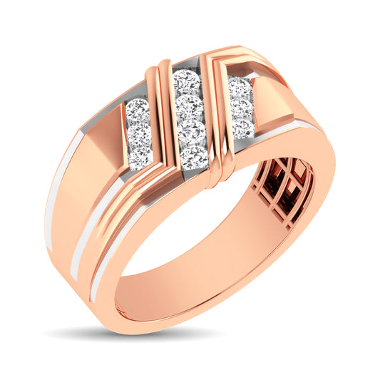 Men's Diamond Wedding Band - Available in 0.25 or 0.50 Carats in 10KT Gold