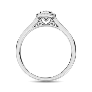 Diamond Ring Pear Cut 0.25 Carats 10KT Gold