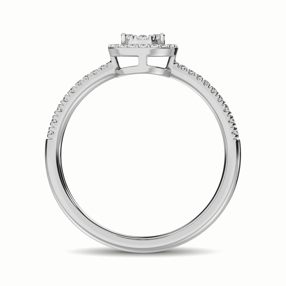 Diamond Fashion Ring Round Cut 0.37 Carats 14KT Gold