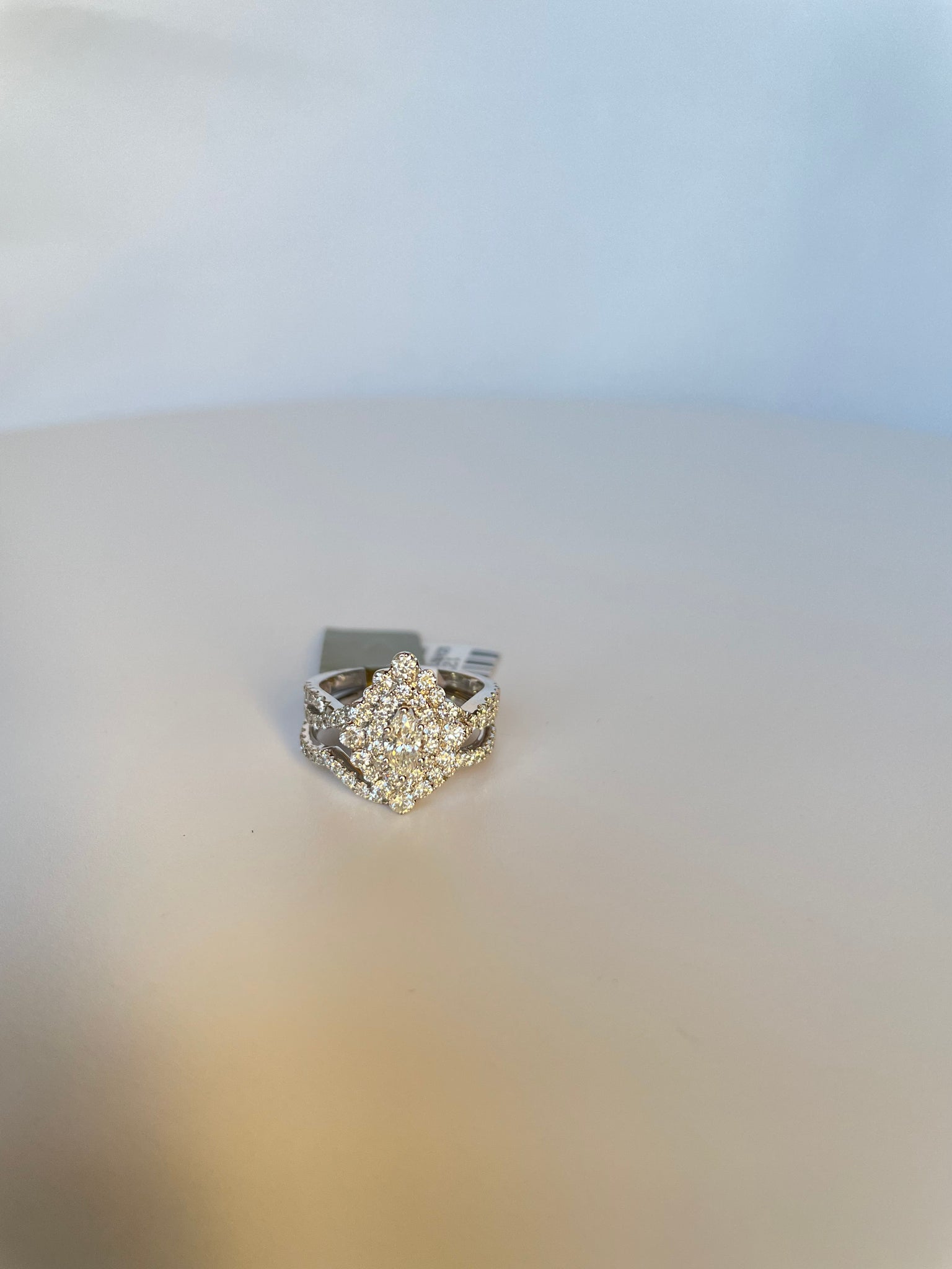 Diamond Engagement Ring Marquise Cut 1.00 Carat 14K White Gold