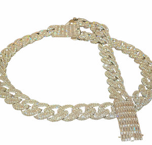 Diamond Stone (CZ) Hip Hop Chain and Bracelet Set