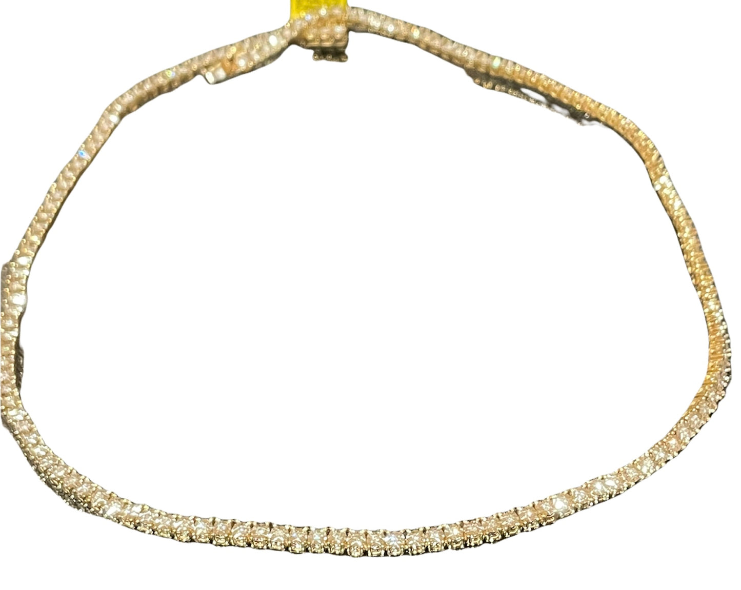 Diamond Tennis Necklace in 14KT Yellow Gold - 1.47 Carats