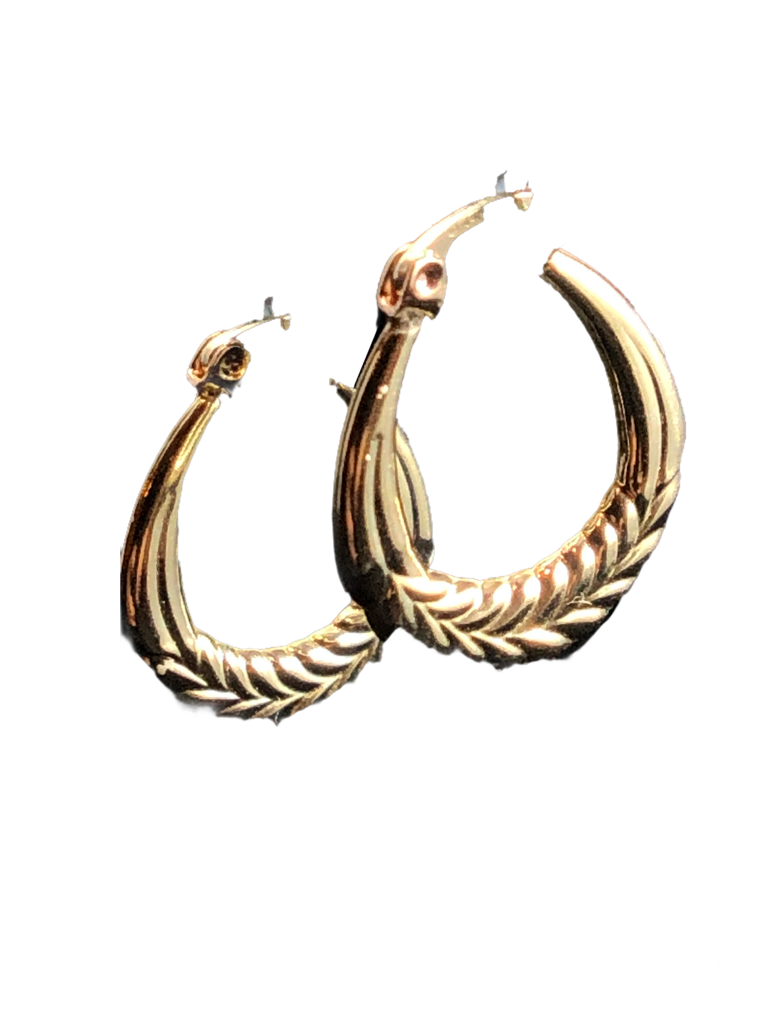 Hoop Earrings Small Size 14KT Gold, Variation