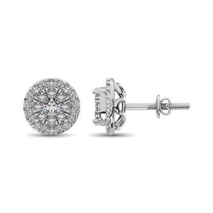 Diamond Stud Earrings - 0.75 Carats in 14KT Gold, Try at Home